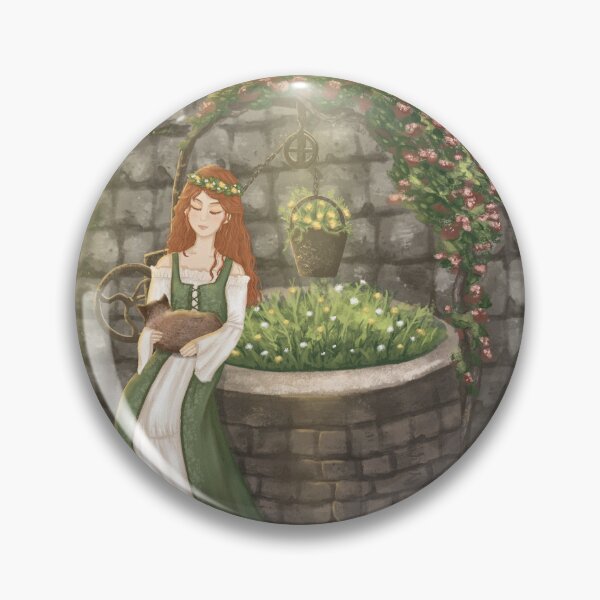 Item preview, girl in the garden fantasy illustration designed and sold by UTGRAPHIC.