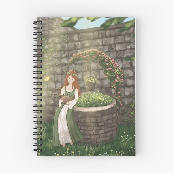 Item preview, girl in the garden fantasy illustration designed and sold by UTGRAPHIC.