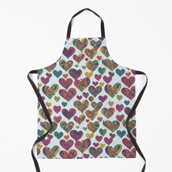 Aperçu de l'œuvre Motif de coeurs aquarelle créée et vendue par Patternliss.