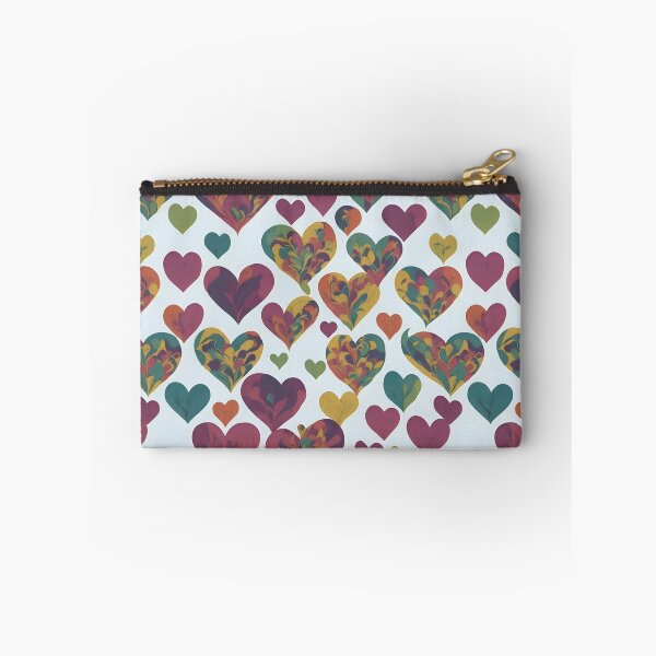 Aperçu de l'œuvre Motif de coeurs aquarelle créée et vendue par Patternliss.