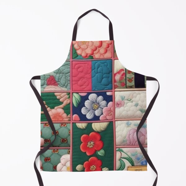 Item preview, Japanese inspired floral Patchwork quilt designed and sold by Roxburylane.