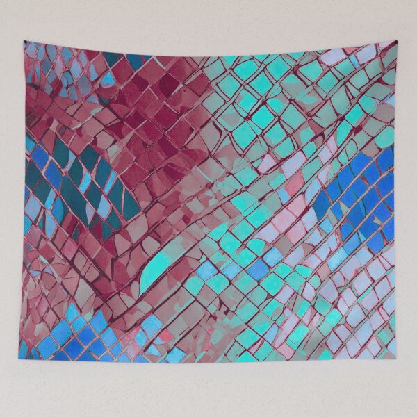 Item preview, Abstract Repeating Purple And Blue Pattern designed and sold by Rell1970.