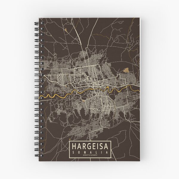 Item preview, Hargeisa City Map of Somalia - Pastel designed and sold by deMAP.
