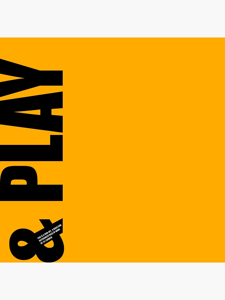 Thumbnail 3 of 3, Sticker, & PLAY sign off designed and sold by MCANTO.