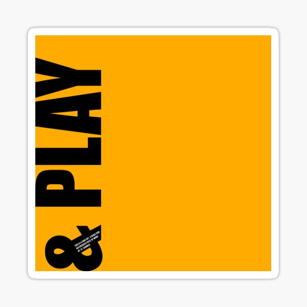 Item preview, & PLAY sign off designed and sold by MAGDALENE CARMEN.