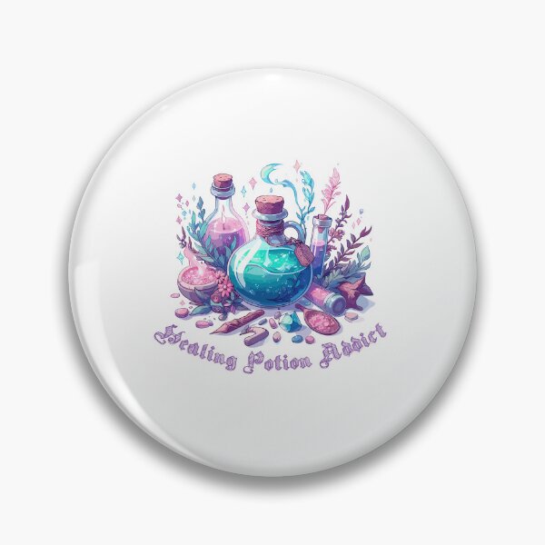 Item preview, Addicted to healing potions, design for role-playing gamers designed and sold by LookByLau.