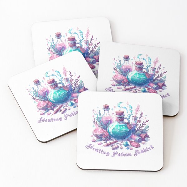 Item preview, Addicted to healing potions, design for role-playing gamers designed and sold by LookByLau.