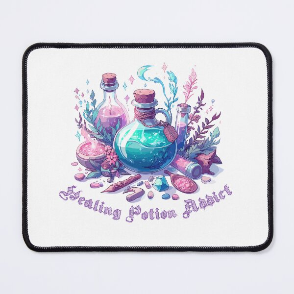 Item preview, Addicted to healing potions, design for role-playing gamers designed and sold by LookByLau.