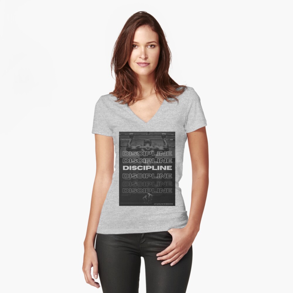 Item preview, Fitted V-Neck T-Shirt designed and sold by SomefunEnt.
