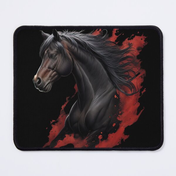 Item preview, Black horse and red designed and sold by GFORCE_SHOP.