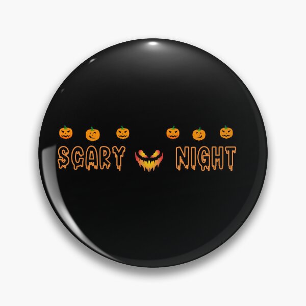 Item preview, Scary night with scary smile pumpkin with funny carving pumpkins halloween brafdesign designed and sold by Brafdesign.