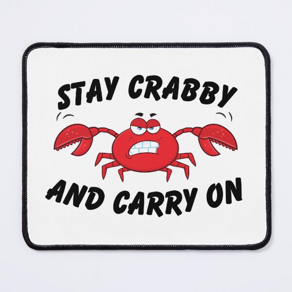 Item preview, Stay Crabby and Carry On designed and sold by SarcastiCrafts.