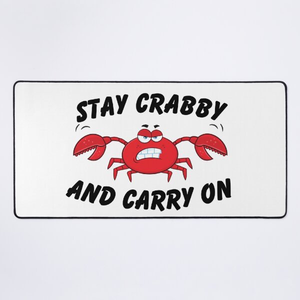 Item preview, Stay Crabby and Carry On designed and sold by SarcastiCrafts.