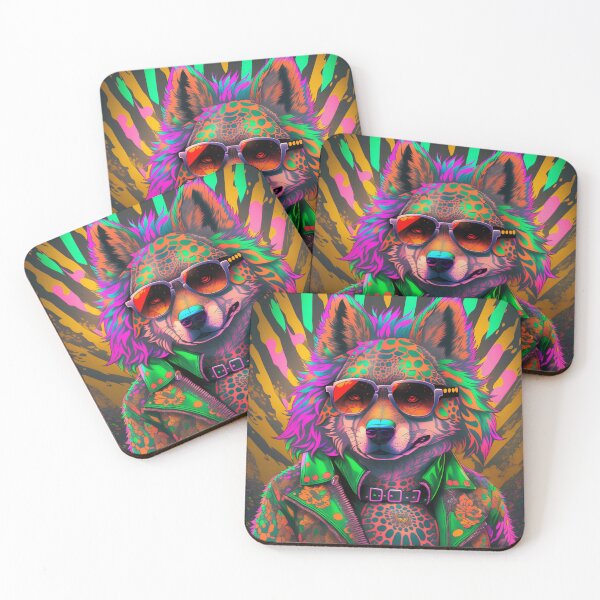 Item preview, wall stream wolf designed and sold by TokenizeWorld.