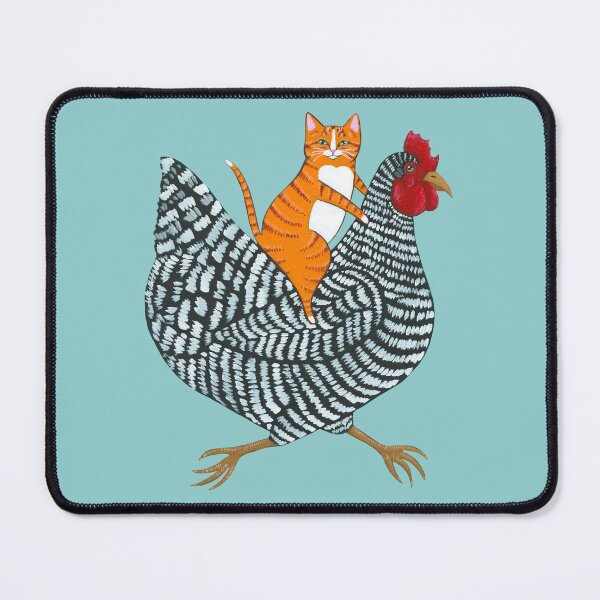 Item preview, Ginger Cat Chicken Ride designed and sold by KilkennyCat Art.