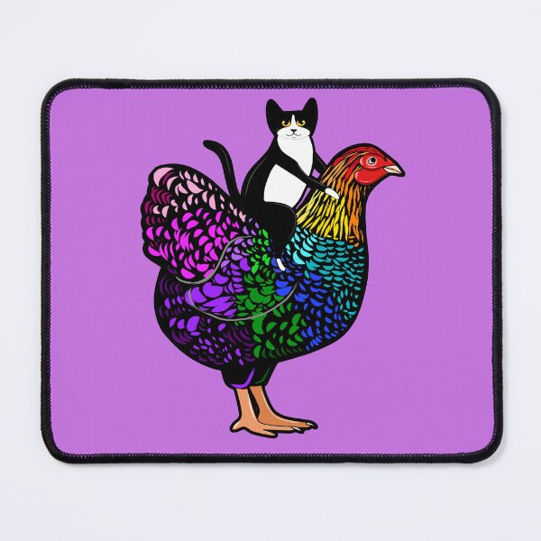 Item preview, Rainbow Chicken Ride designed and sold by KilkennyCat Art.