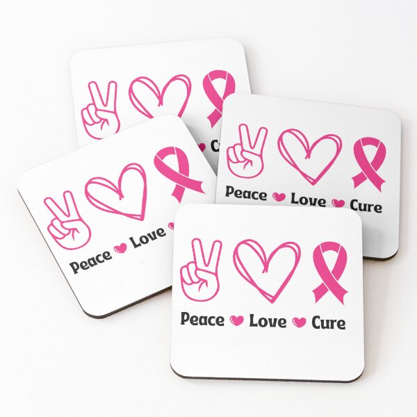 Item preview, Peace Love Cure Breast Cancer Awareness designed and sold by x4e-designs.