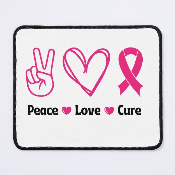 Item preview, Peace Love Cure Breast Cancer Awareness designed and sold by x4e-designs.