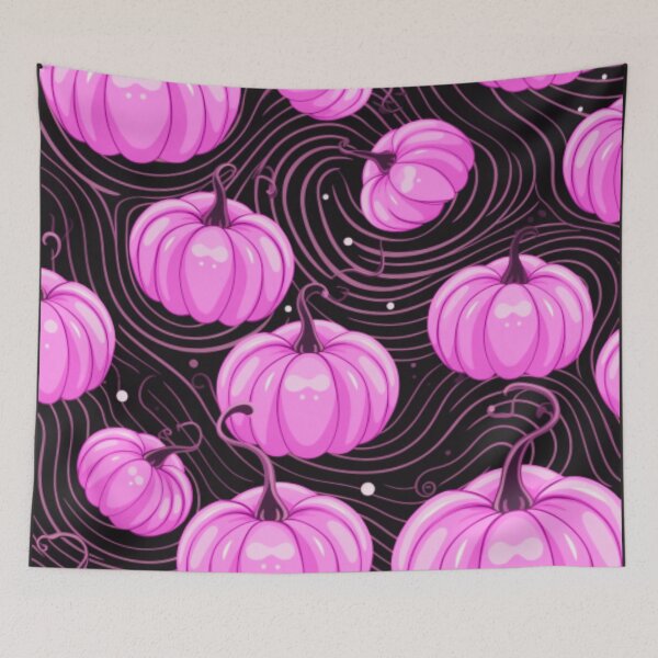 Item preview, halloween pumpkin pattern designed and sold by TEEJAMBOREE.