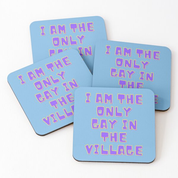 Item preview, Little Britain I am The Only Gay in the Village Baby Blue Version designed and sold by beddreams.