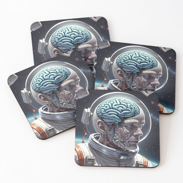 Item preview, Cerebro cyborg en el espacio designed and sold by KoliBabb.