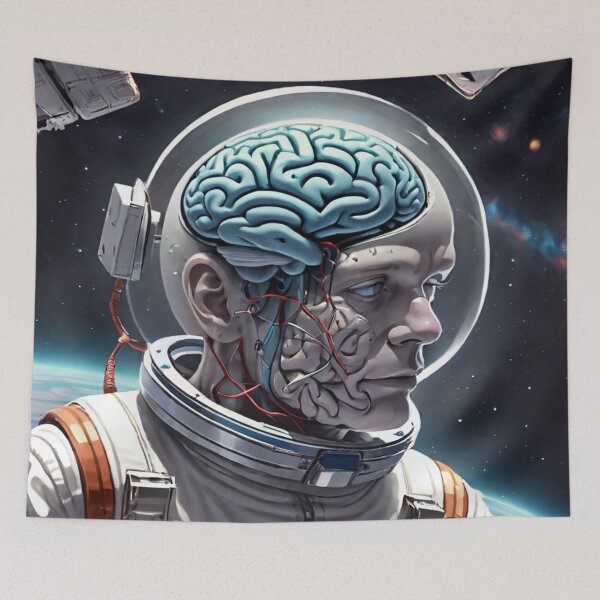 Item preview, Cyborg Brain In Space designed and sold by KoliBabb.