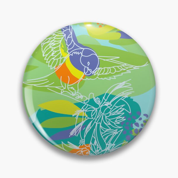 Item preview, Rainbow Lorikeet designed and sold by Pindigo Designs.