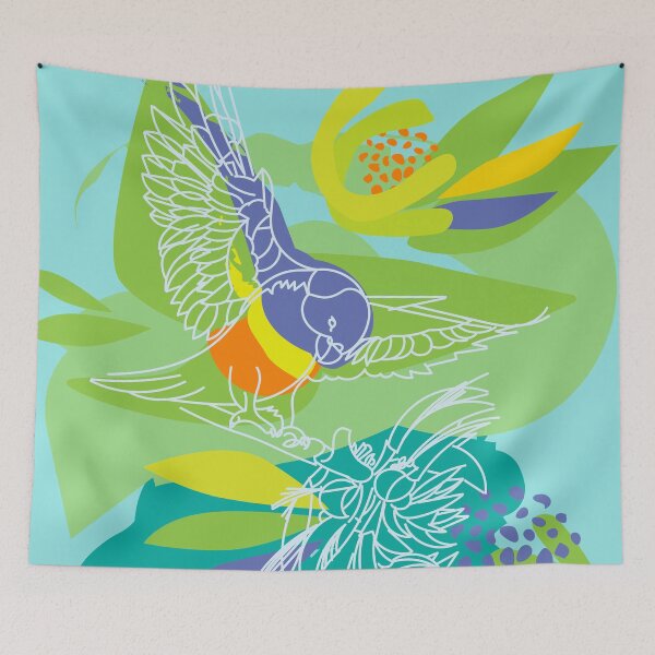 Item preview, Rainbow Lorikeet designed and sold by Pindigo Designs.