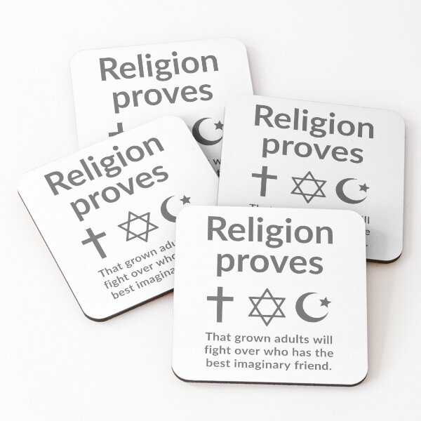 Item preview, religion proves adults will fight over who has the best imaginary friend designed and sold by Rachel the Artist .