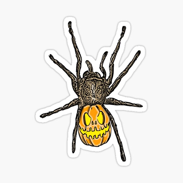 Item preview, Halloween pumpkin tarantula spider  designed and sold by Artbychb.