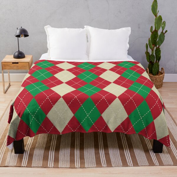 Item preview, Diamond Chevron Argyle Holiday Red and Green designed and sold by Strings Stan.