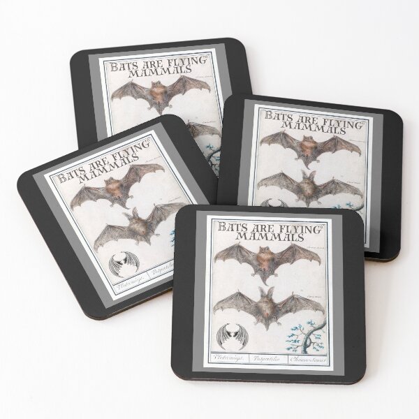 Item preview, Bats Are Flying Mammals Vintage Illustration Design designed and sold by EarthArtDesigns.