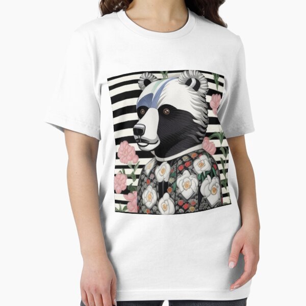 Item preview, Polarbear striped floral design  designed and sold by Roxburylane.