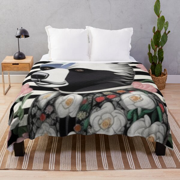 Item preview, Polarbear striped floral design designed and sold by Roxburylane.
