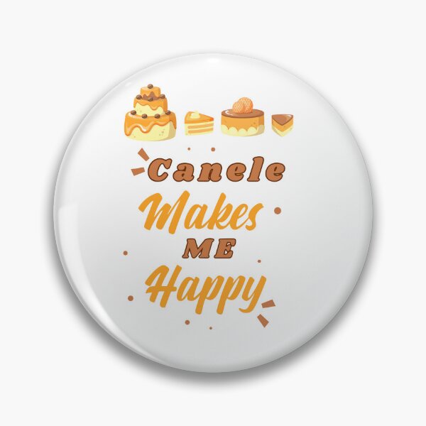 Item preview, Mouthwatering 'Canele makes me happy,' dessert lovers gift idea t-shirt designed and sold by lemamis.