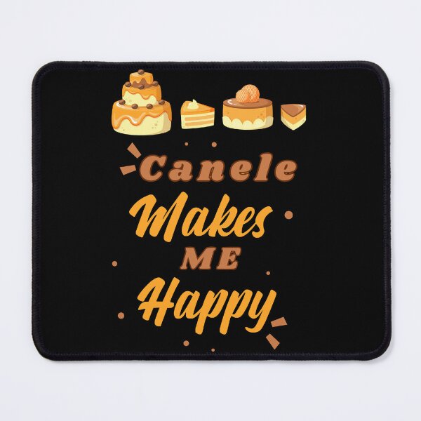 Item preview, Mouthwatering 'Canele makes me happy,' dessert lovers gift idea t-shirt designed and sold by lemamis.