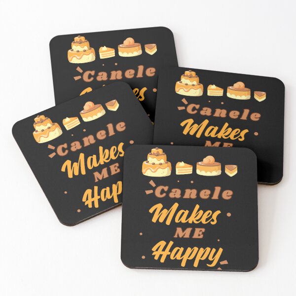 Item preview, Mouthwatering 'Canele makes me happy,' dessert lovers gift idea t-shirt designed and sold by lemamis.