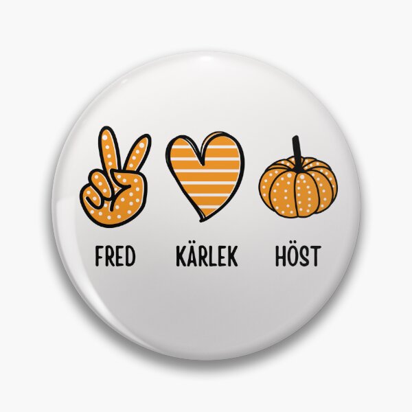 Artikelvorschau, Frieden, Liebe und Fall – Fred, kärlek och höst entworfen und verkauft von Swedishorigin.