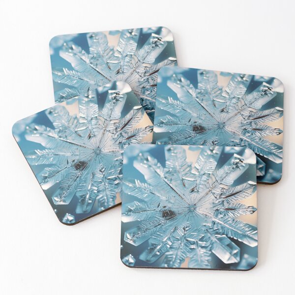 Item preview, Stunning ice crystal, snowflake art print designed and sold by dcrc.