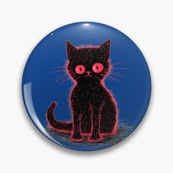 Item preview, Shadow the Friendly Black Spooky Cat designed and sold by Meowski & Co..