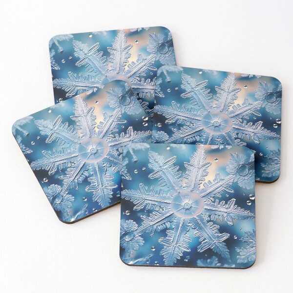 Item preview, stunning ice crystal, snowflake art print designed and sold by dcrc.