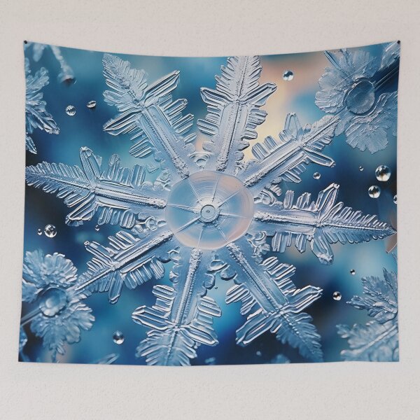 Item preview, stunning ice crystal, snowflake art print designed and sold by dcrc.