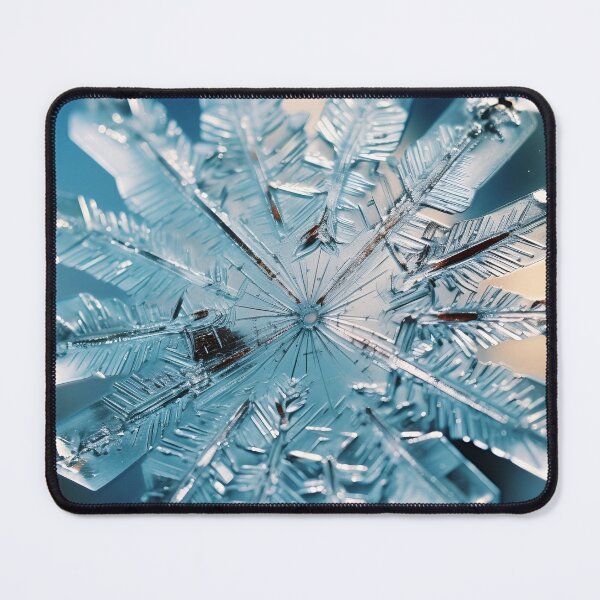 Item preview, Stunning ice crystal, snowflake art print designed and sold by dcrc.