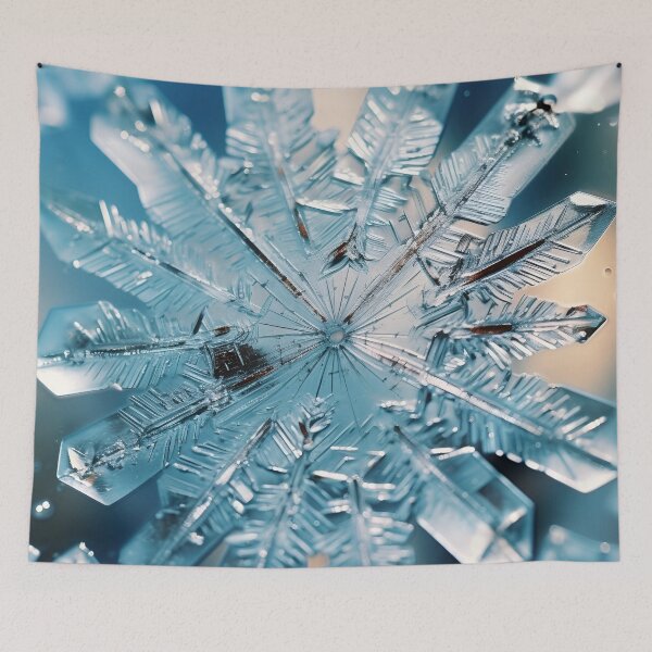 Item preview, Stunning ice crystal, snowflake art print designed and sold by dcrc.