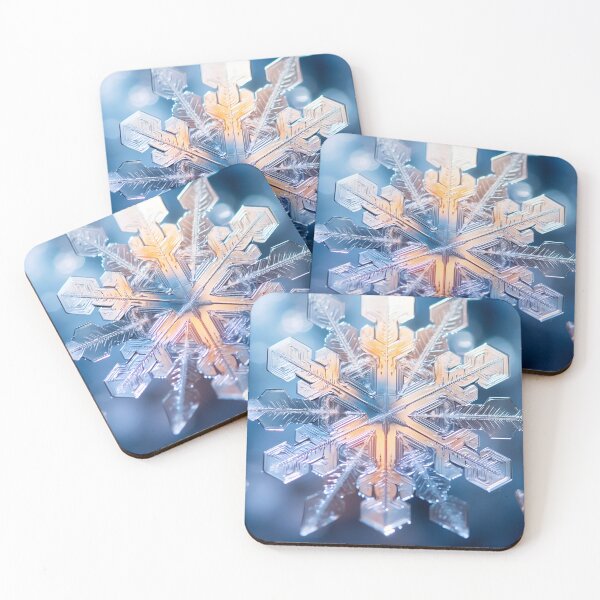 Item preview, stunning ice crystal, snowflake art print designed and sold by dcrc.