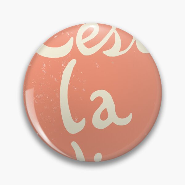 Item preview, c'est la vie (this is life) designed and sold by Carolina Herrera.