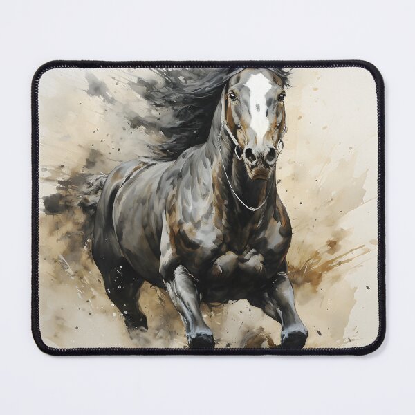 Item preview, Running sepia horse - Digital art print designed and sold by inkArtistryfine.