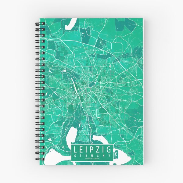 Item preview, Leipzig City Map of Saxony, Germany - Watercolor designed and sold by deMAP.