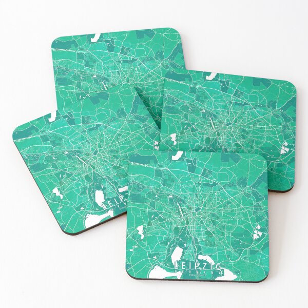 Item preview, Leipzig City Map of Saxony, Germany - Watercolor designed and sold by deMAP.