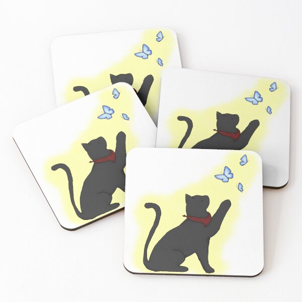 Item preview, Merlin Cat and Butterflies -light ver.- designed and sold by QuinnOliver.